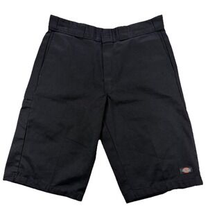 Dickies Black Work Shorts Mens 32 Flat Front Utility Workwear Skate Durable